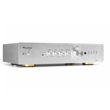 Audizio AD200A 2 csatornás hifi erősítő - ezüst