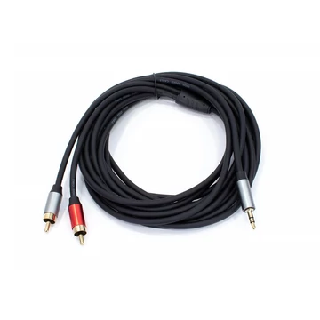 Thunder AU005-50 sztereo jelkábel (3|5 mm Jack - 2x RCA) - (5 m)