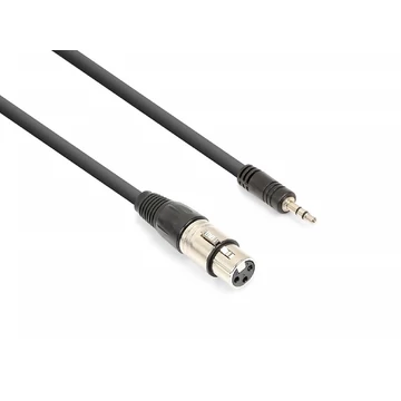 Vonyx CX320-05 sztereo jelkábel (3|5 mm Sztereo Jack - XLR mama) - (0|5 m)