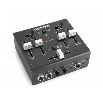 Vonyx VDJ2USB 3 csatornás sztereó keverő| USB