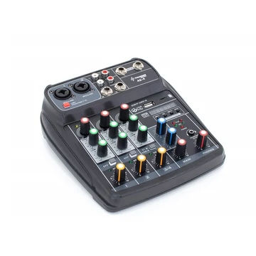 Thunder AI-4 - 4 csatornás stúdió / zenekari keverő| USB| Bluetooth + Effekt