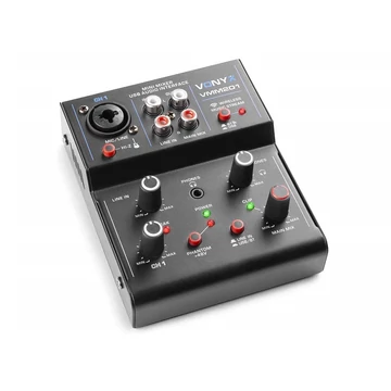 Vonyx VMM201 2 csatornás Keverő| USB| Bluetooth