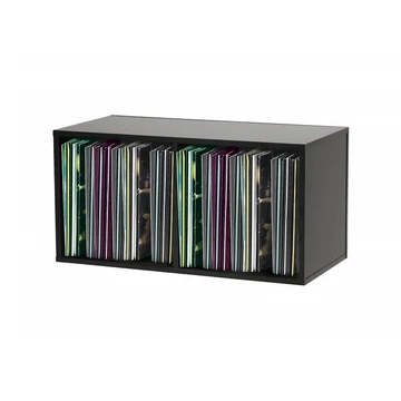 Glorious Record Box 230 Black Bakelit lemez tartó bútor (Fekete)