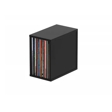 Glorious Record Box 55 Black Bakelit lemez tartó bútor (Fekete)