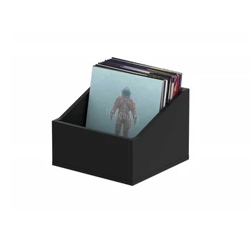 Glorious Record Box Advanced 110 Black Bakelit lemez tartó bútor (Fekete)
