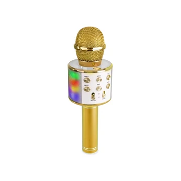 Max KM15G Karaoke mikrofon Led fényekkel| Bluetooth| MP3| hangváltoztatás