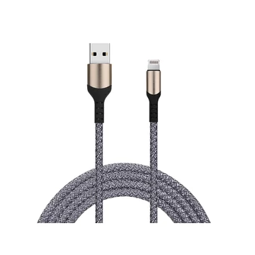 Thunder MCS-L40 Textilborítású| extra-ellenálló Lightning (Apple) Gyorstöltő (2m)