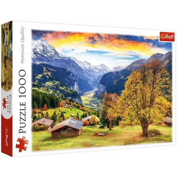 Alpesi falu 1000db-os prémium puzzle - Trefl