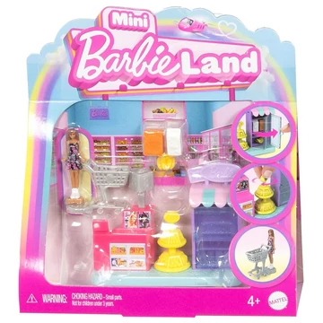 Barbie: Mini BarbieLand - Szupermarket játékszett - Mattel