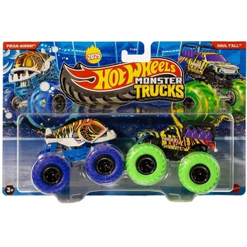 Hot Wheels Monster Trucks Piran-Ahhhh vs Haul Y'all dupla jármű csomag - Mattel