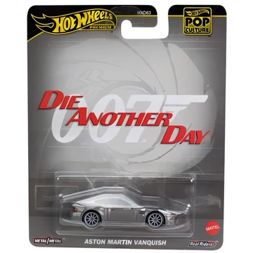 Hot Wheels Pop Culture: James Bond Aston Martin Vanquish kisautó 1/64 - Mattel