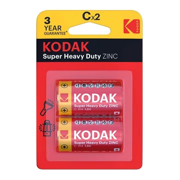 Kodak extra zinc baby féltartós elem 2db-os kiszerelésben