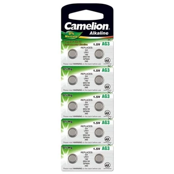 Camelion gombelem AG3 LR41 10db-os kiszerelésben