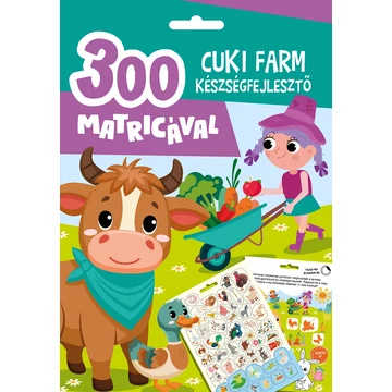 Cuki farm foglalkoztató 300db matricával