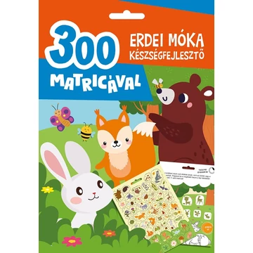Erdei móka foglalkoztató 300db matricával