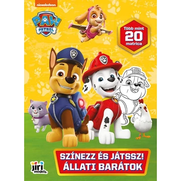 Mancs Őrjárat: Állati barátok kifestő