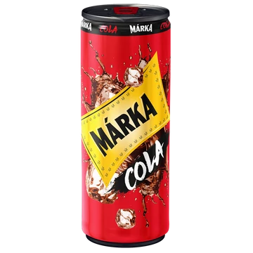 Márka cola ízű szénsavas üdítőital, cukorral és édesítőszerekkel 250ml