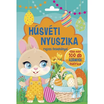 Húsvéti nyuszika rajzos feladványai - Több mint 100 db ajándék matrica