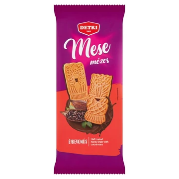 Detki mese étcsokoládés félig mártott linzer 180g