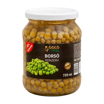 Gold vital zöldborsó 680g/470g