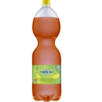 Familysun barack és tea ízű mentes üdítőital édesítőszerekkel 2L DRS - csak egyedi szállítással vagy személyes átvétellel