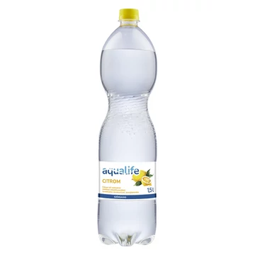 Aqualife zero citrom ízű szénsavas üdítőital 1,5L DRS - csak egyedi szállítással vagy személyes átvétellel