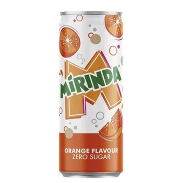 Mirinda zero narancs ízű üdítőital 0,33 L DRS