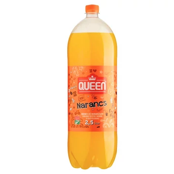 Queen narancs édesítőszerekkel 2,5L DRS - csak egyedi szállítással vagy személyes átvétellel