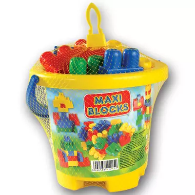 Maxi Blocks vödrös 24 db-os építőkockák - D-Toys