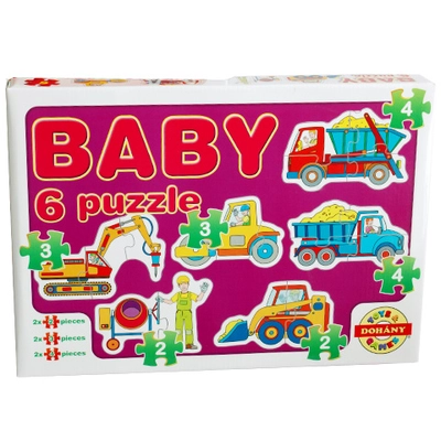 Baby Puzzle munkagépek - D-Toys