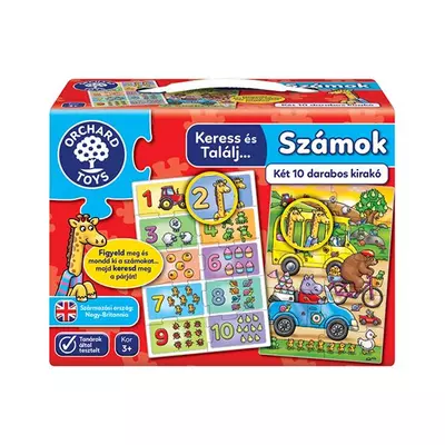 Keress és találj... Számok 2x10db-os oktató puzzle