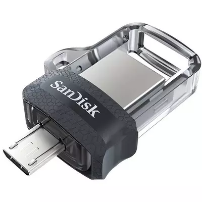 SanDisk Dual Drive m3.0 64 GB USB micro USB pendrive mobil memória 150 MB/s (SDDD3-064G-G46) (173385)
