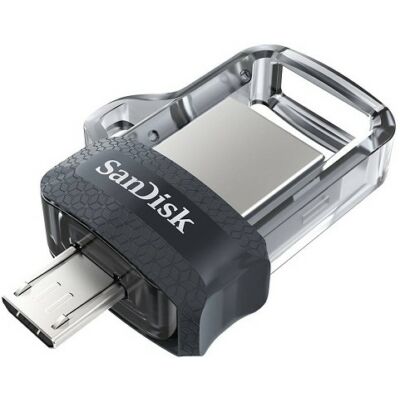 SanDisk Dual Drive m3.0 128 GB USB micro USB pendrive mobil memória 150 MB/s (SDDD3-128G-G46) (173386)