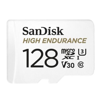 Sandisk microSDXC high endurance 128 GB memóriakártya 100 mb/s c10 u3 v30 SDSQQNR-128G-GN6IA micro SD XC (183567)