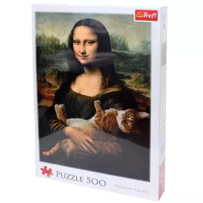 Mona Lisa és a doromboló macska 500 db-os puzzle - Trefl