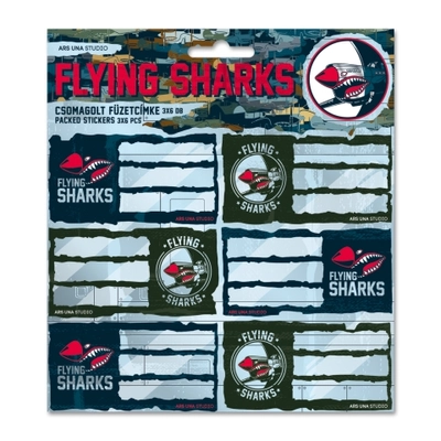 Ars Una: Flying Sharks füzetcímke 3x6db