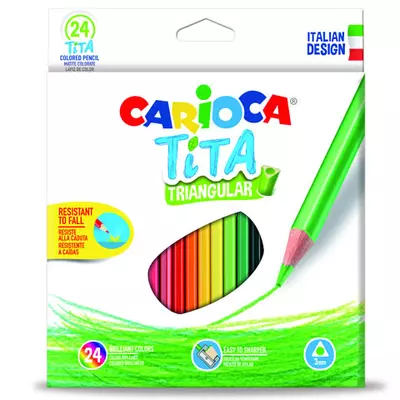 Carioca: Tita háromszög színes ceruza 24db-os