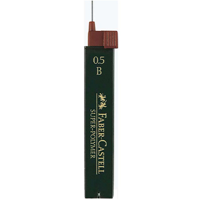 Faber-Castell: Super Polymer ironbetét 0,5mm, 12db-os, B
