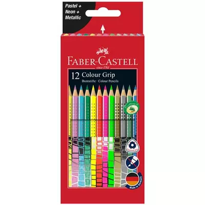 Faber-Castell: Grip színes ceruza készlet 12db-os