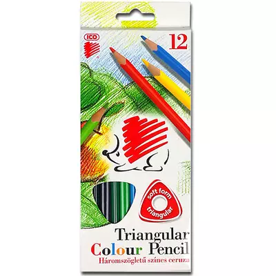 ICO: SÜNI háromszögletű színes ceruza 12db-os