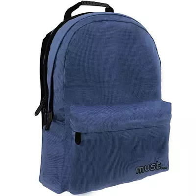MUST Monochrome Ripstop kék iskolatáska hátizsák