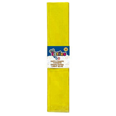 Krepp papír sárga színben 50x200cm