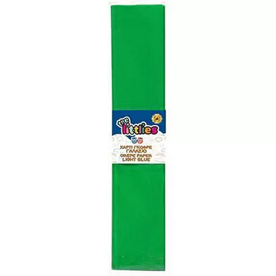 Krepp papír zöld színben 50x200cm