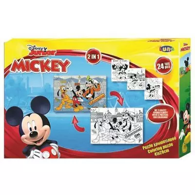 Mickey egér színezhető puzzle 24db-os