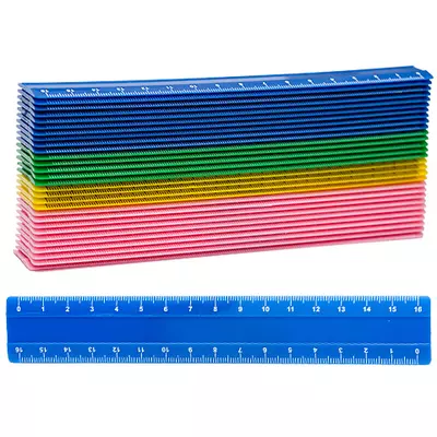 Nebulo: Műanyag vonalzó több színben 16cm