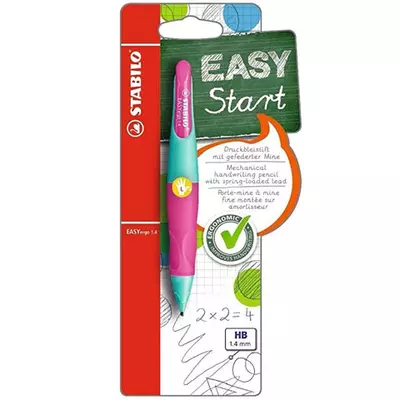 Stabilo: EASYergo Start balkezes pink-türkiz ceruza hegyezővel 1,4mm