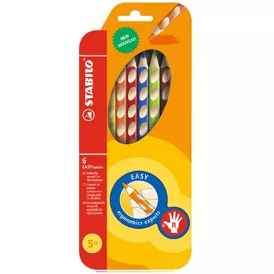 Stabilo: EASYcolors R háromszögletű színes ceruza készlet 6db-os