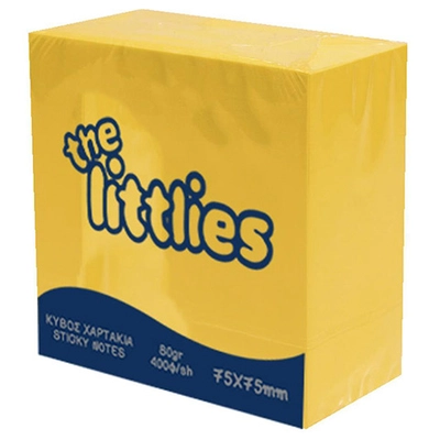 The Littlies: Sárga színű 400 lapos jegyzettömb 75x75mm