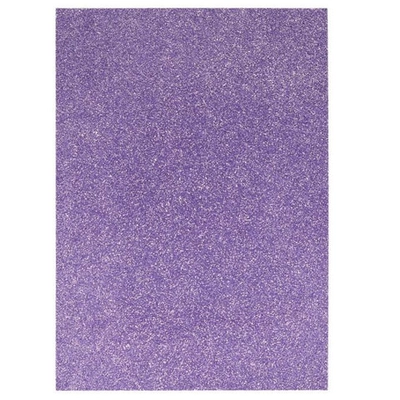 Spirit: Csillámos dekorációs habszivacs lap lila színben A/4 1db