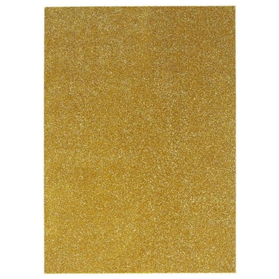 Spirit: Csillámos dekorációs habszivacs lap arany színben A/4 1db